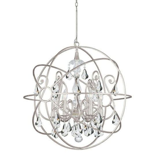 Solaris 6-Light Chandelier in Olde Silver