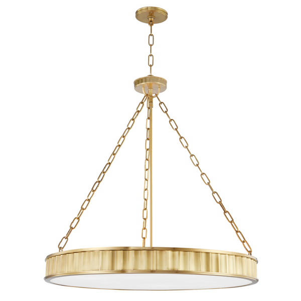 Pendant, 8-Light, Aged Brass, 30"W (903-AGB A8H90)