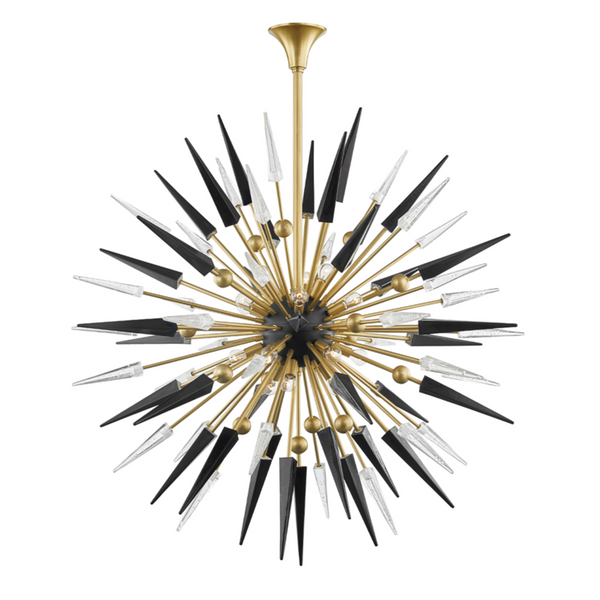 Chandelier, 18-Light, Aged Brass, 48"W (9047-AGB A8F9P)