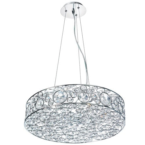 Polished Chrome Six-Light Pendant