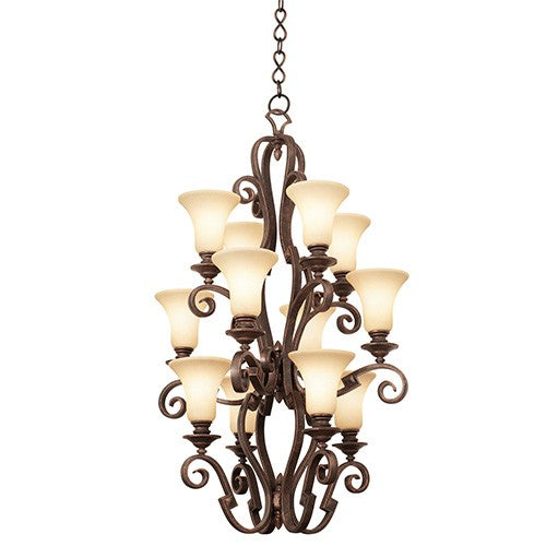 Copper Claret 12-Light Foyer Pendant