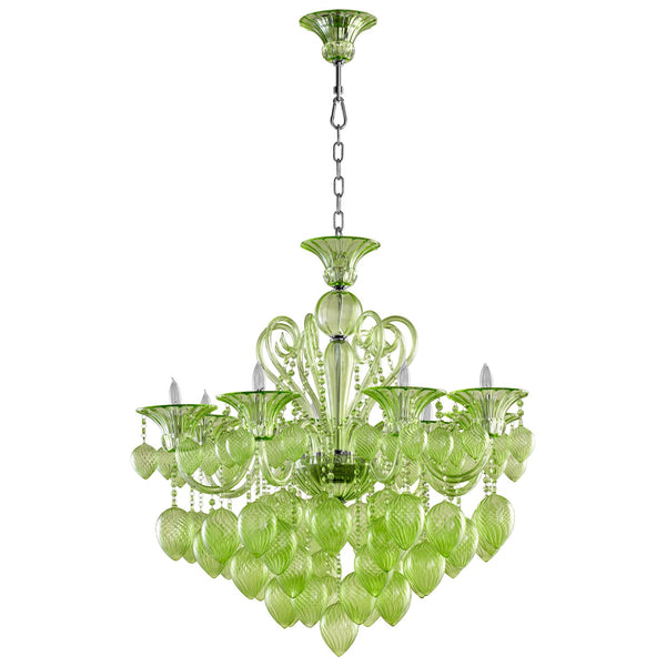 Cyan Design Bella Vetro Green Eight-Light Chandelier