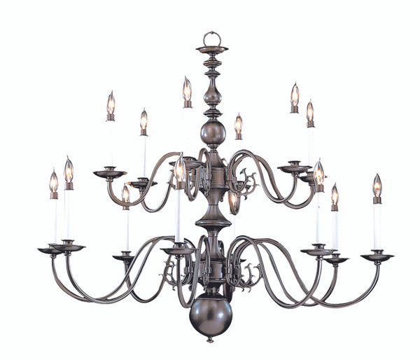 Chandelier, 14-Light, Polished Brass, 41"W (9135 PB RCL8)