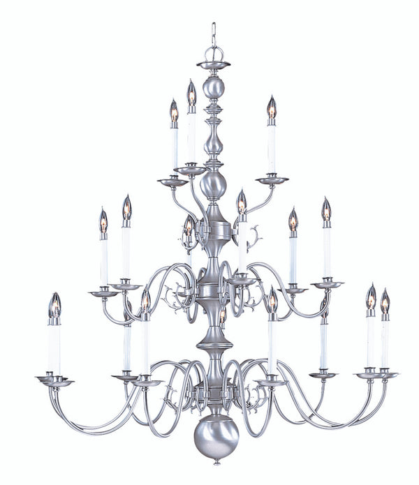 Chandelier, 18-Light, Mahogany Bronze, 46"W (9148 MB RDGU)