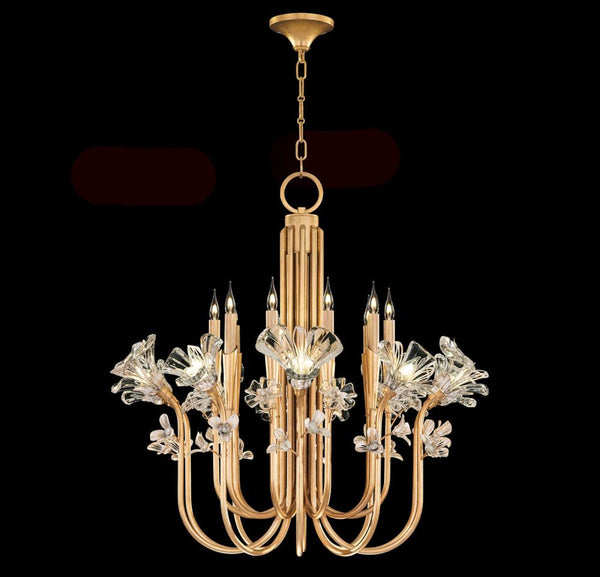 Chandelier, Round, 20-Light, Gold, 35.5"W (915140-2ST NLXV)