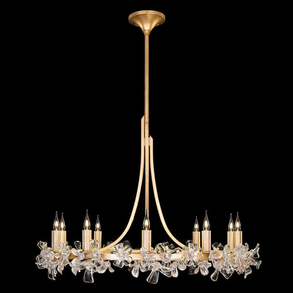 Chandelier, Round, 10-Light, Gold, 34.5"W (915240-2ST NLY1)