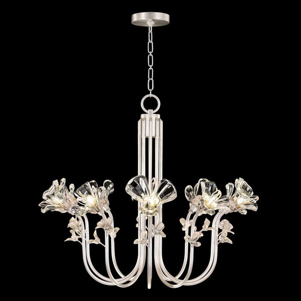 Chandelier, Round, 10-Light, Silver, 35.5"W (917540-1ST NLYM)