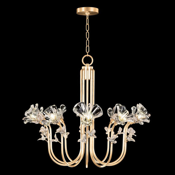 Chandelier, Round, 10-Light, Gold, 35.5"W (917540-2ST NLYN)