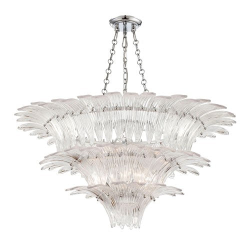 Chrome / Clear Seven Light Chandelier