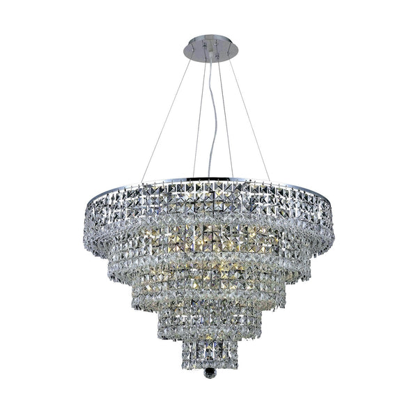 30-Inch Five-Tier Chandelier with Royal Cut Clear Crystal