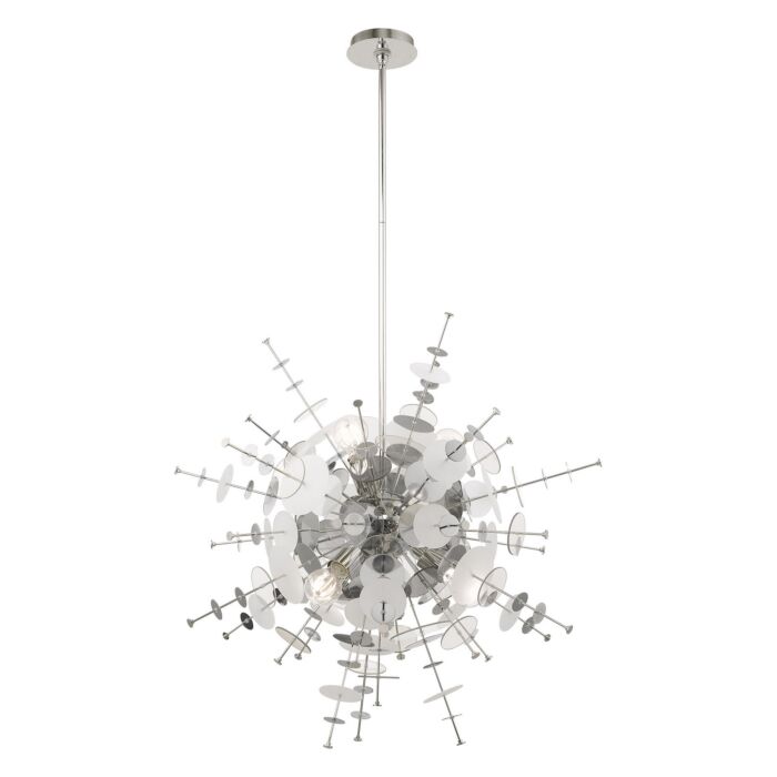 Circulo 6-Light Pendant in Polished Chrome