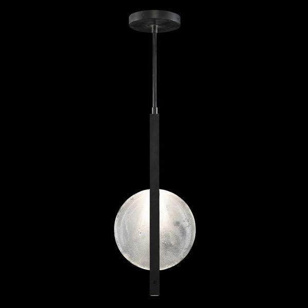 Pendant, 2-Light, LED, Black, White Glass, 11"W (922140-1ST RHNV)