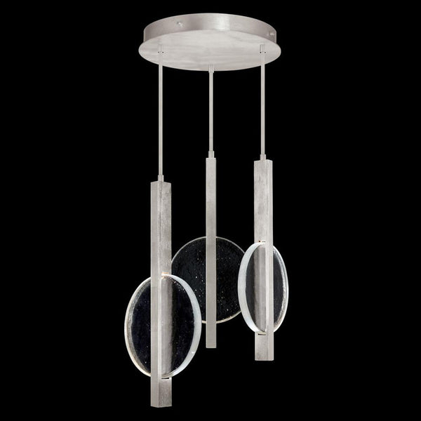 Pendant, 6-Light, LED, Silver, Clear Glass, 16"W (922240-4ST RHNZ)