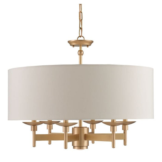 Bering 6-Light Chandelier in Antique Brass