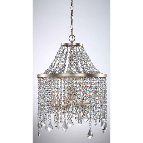 Palais Silver Foil 18-Inch Six-Light Pendant