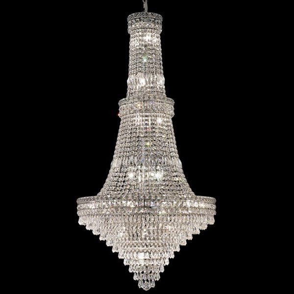 Polished chrome 34 Light crystal Chandelier