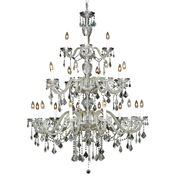 45-Inch Chandelier with Royal Cut Clear Crystal