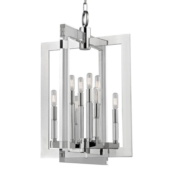 Pendant, 8-Light, Polished Nickel, 17.5"W (9317-PN 9ZA8X)