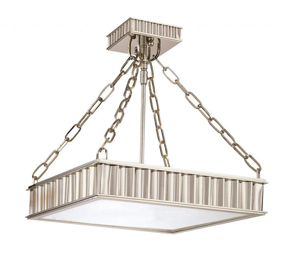 Semi-Flush Mount, 3-Light, Antique Brass, 16.25"W (933-AGB M81M)