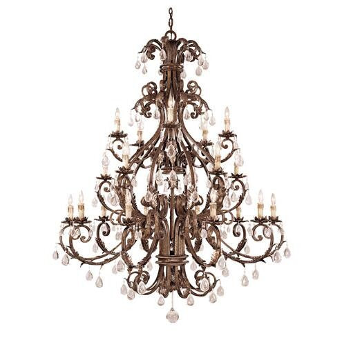 Silver Twenty-Light Chandelier