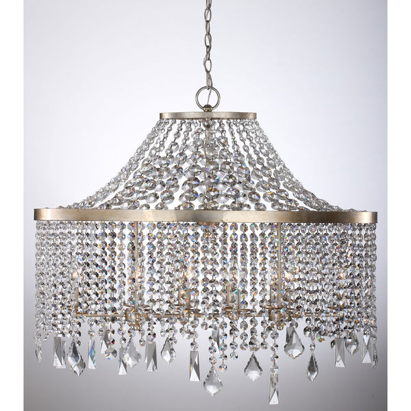 Palais Silver Foil 36-Inch Ten-Light Pendant