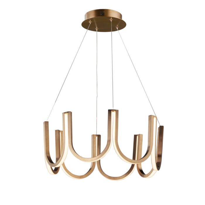 You 1-Light LED Pendant in Brushed Champagne