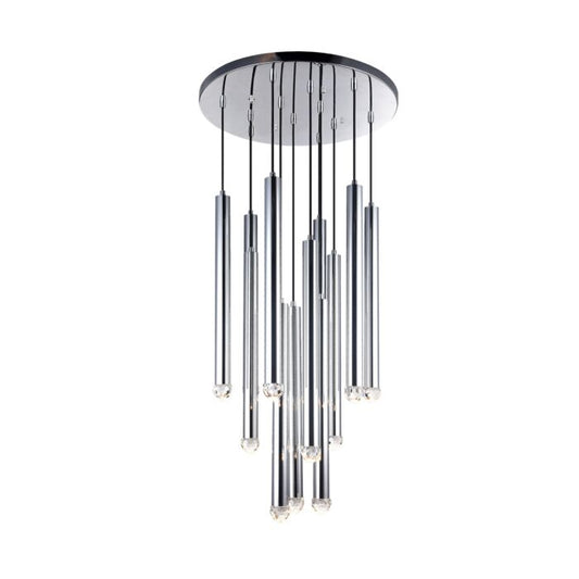 Reign 12-Light LED Pendant in Chrome