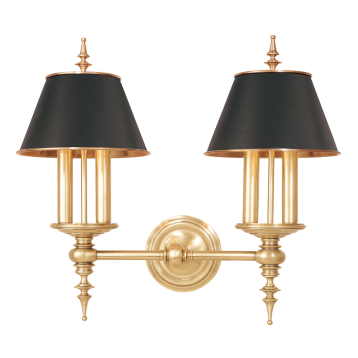 Cheshire Wall Sconce in Aged Brass