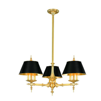 Cheshire 9-Light Chandelier in Aged Brass