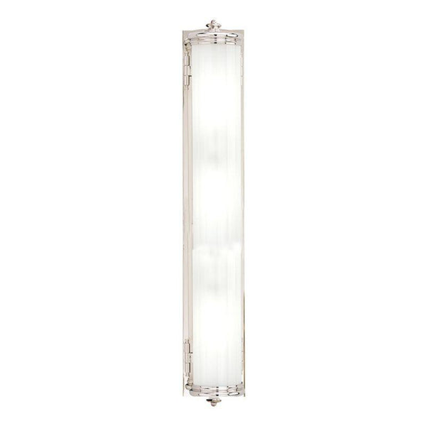 Wall Sconce, 4-Light, Polished Nickel, Clear Outside Frosted Inside Shade, 5"W (953-PN M8YE)