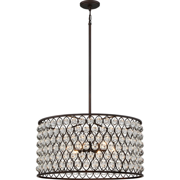 Bronze 26-Inch Six-Light Pendant