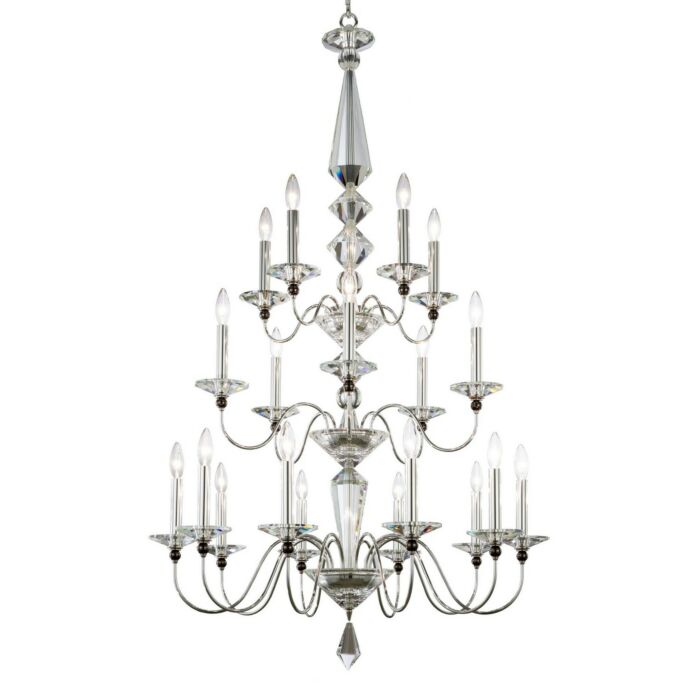 Jasmine 20-Light Chandelier in Silver