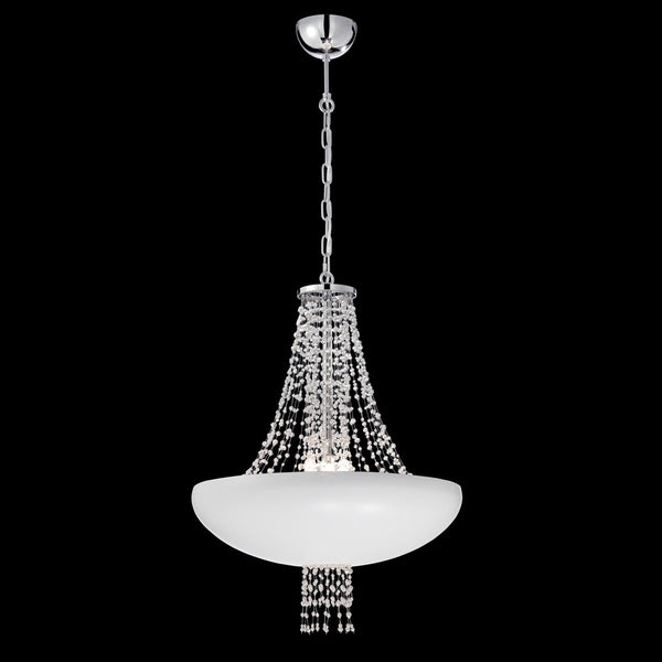 Lopez Matte White Eight-Light Pendant