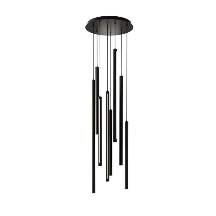 1-Light LED Pendant in Black