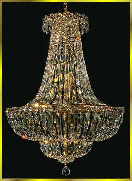 12 lights crystal chandelier in gold plated finish