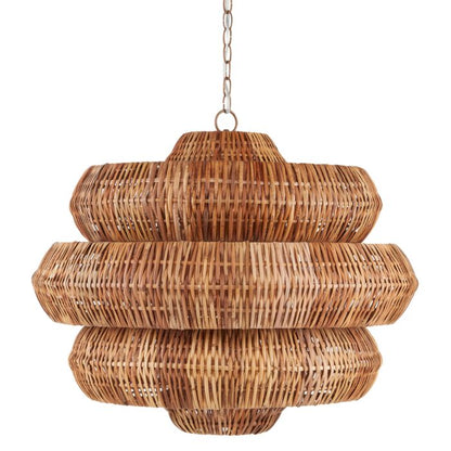 Antibes 9-Light Chandelier in Natural with Khaki