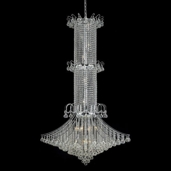 Polished chrome 20 Light crystal Chandelier