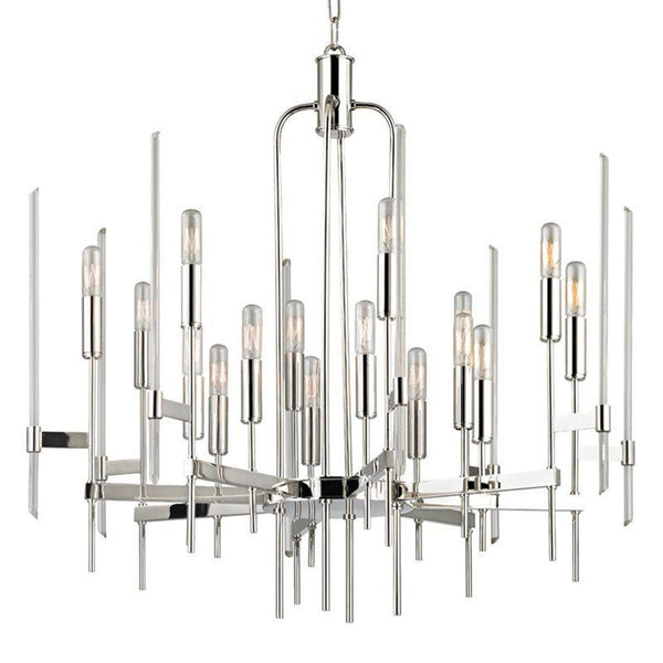 Chandelier, 16-Light, Polished Nickel, 30"W (9916-PN 9WEHH)