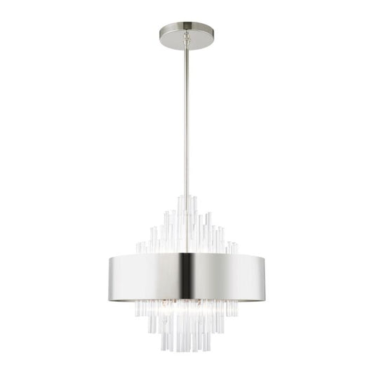 Orenburg 8-Light Chandelier in Polished Nickel