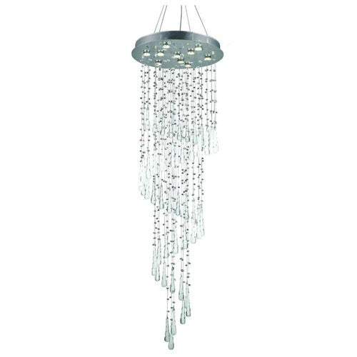 Comet Royal Cut Crystal Chrome 10 Light 72-in Chandelier