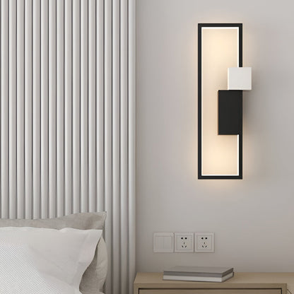 Rectangular Three-color Light LED Nordic Wall Light Fixture Wall Lamp