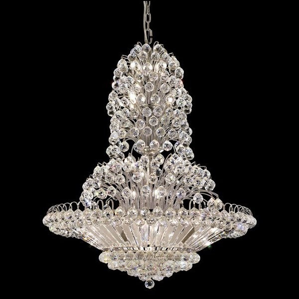 Polished chrome 33 Light crystal Chandelier