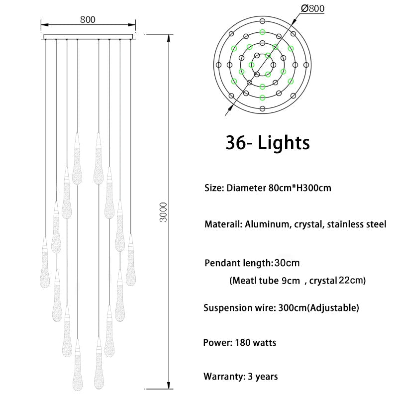 Pendant Light Fixture For Stairwell