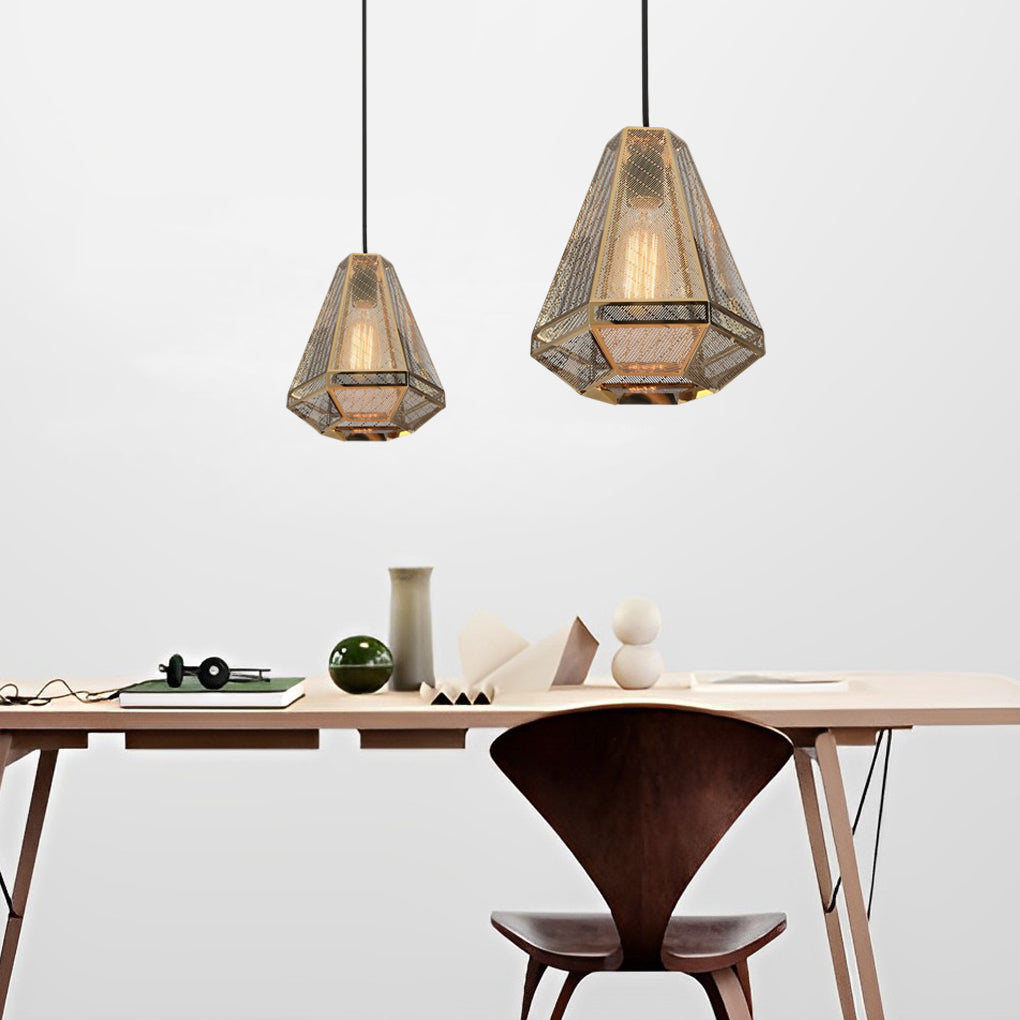 Electroplated Stainless Steel Creative Geometric Nordic Pendant Lights