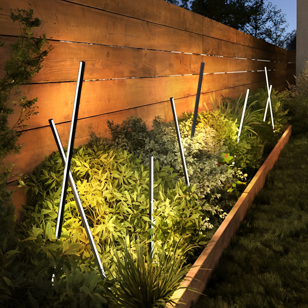 Minimalist Strip LED Waterproof Modern Outdoor Floor Lamp Lawn Lights