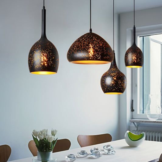 Creative Iron E27 Black Retro Industrial Pendant Light Hanging Ceiling Lights