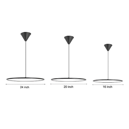 Minimalist Modern Circle Linear Industrial Pendant Lighting