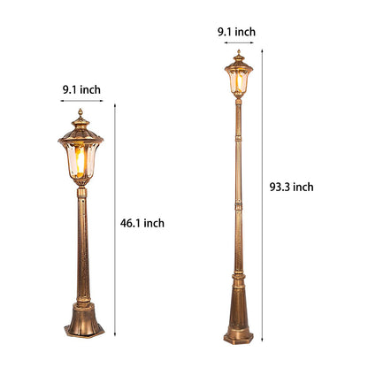 Retro Waterproof Aluminum LED Elegant Bronze European-Style Street Lights