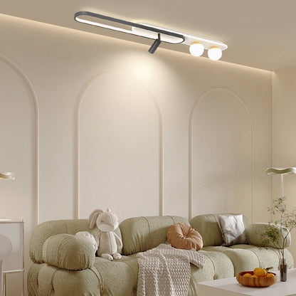 Rectangular Rings Three Step Dimming Modern Ceiling Lights Spotlights