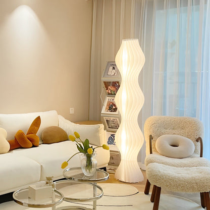 Modern Coastal LED Wavy Floor Lamp